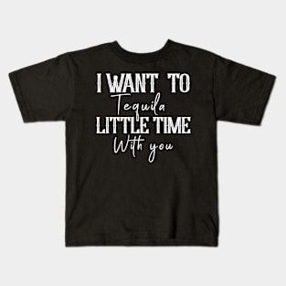 Tequila Little Time White Kids T-Shirt